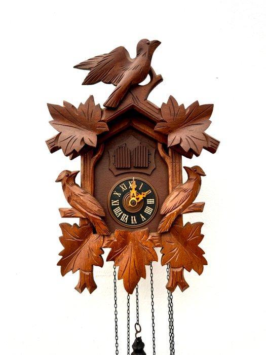 Koekoeksklok - A . Schneider - Art Deco Hout, Messing -, Antiek en Kunst, Curiosa en Brocante