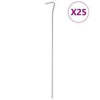 vidaXL Tentharingen 25 st Ø4 mm 30 cm gegalvaniseerd staal, Caravans en Kamperen, Tentaccessoires, Verzenden, Nieuw