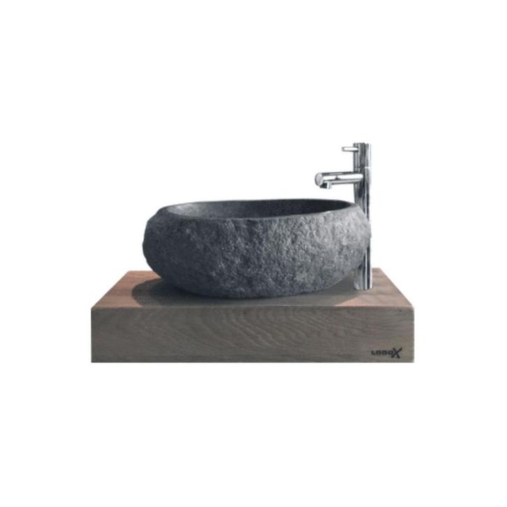 Wastafelblad Looox Wood 40 cm Massief Eiken Hout, Doe-het-zelf en Bouw, Sanitair, Bad, Nieuw, Ophalen of Verzenden