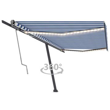 vidaXL Luifel automatisch met LED en windsensor 500x300 cm, Verzenden