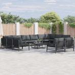 vidaXL Tuinbank Set 13 pcs Antraciet Staal, Verzenden, Nieuw