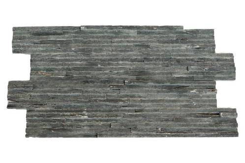 Natuurstenen steenstrips Grey Slate 12 rijen - 60x15 cm, Doe-het-zelf en Bouw, Tegels, Minder dan 20 cm, 60 cm of meer, 10 m² of meer