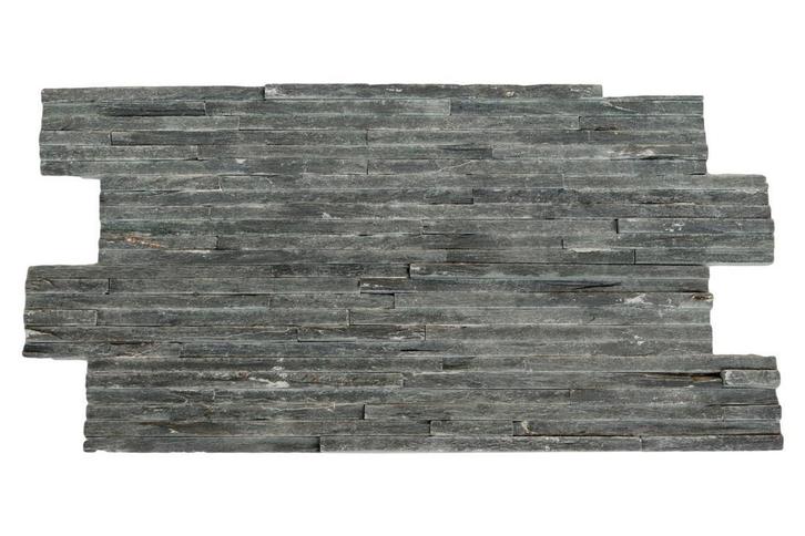 Natuurstenen steenstrips Grey Slate 12 rijen - 60x15 cm, Doe-het-zelf en Bouw, Tegels, Minder dan 20 cm, 60 cm of meer, 10 m² of meer