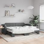 vidaXL Slaapbank met onderschuifbed 80x200 cm stof, Huis en Inrichting, Verzenden, Nieuw