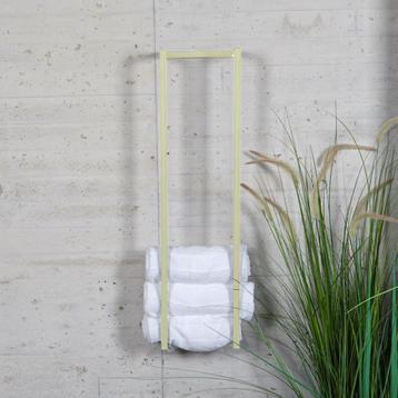 Handdoekenrek Industrieel BWS | 95x25x20cm |Mat Beige, Ophalen of Verzenden, Bad