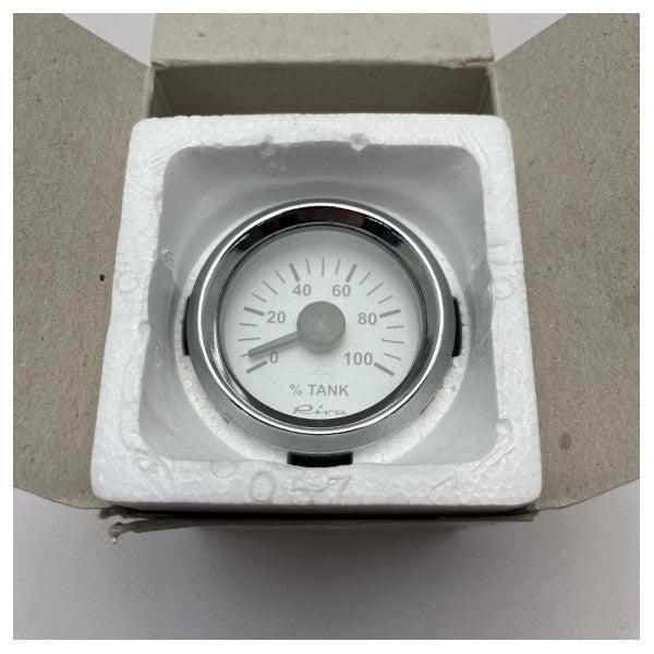 Bieden: Riva Naphtha Marine Fuel Level Indicator 12V - 52mm, Watersport en Boten, Bootonderdelen, Ophalen of Verzenden