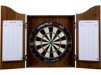 Dartkast bruin (incl. dartbord en 2 sets 18gr darts), Verzenden, Zo goed als nieuw