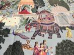 Raro ed esclusivo cotone tema paesaggio indiano ! -, Antiek en Kunst