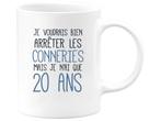 Veiling - Mok Je Voudrais Bien Arrêter Les Conneries..., Huis en Inrichting, Keuken | Servies, Gebruikt
