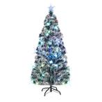 vidaXL Kerstboom met LED en standaard 180 cm glasvezel, Verzenden, Nieuw