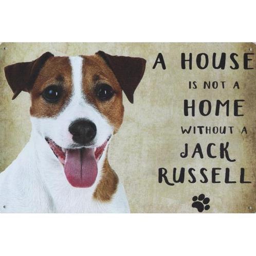 Wandbord - A House Is Not A Home Without A Jack Russell, Dieren en Toebehoren, Honden-accessoires, Nieuw