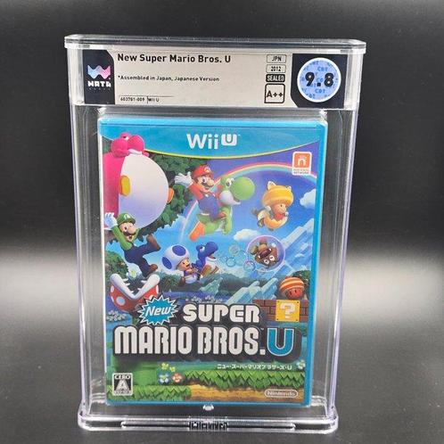 Nintendo - Wii u - New Super Mario Bros U  WATA 9.8 A++, Games en Spelcomputers, Spelcomputers | Overige Accessoires