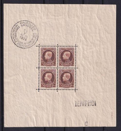 België 1924 - Blok Montenez - OBP/COB BL1, Postzegels en Munten, Postzegels | Europa | België