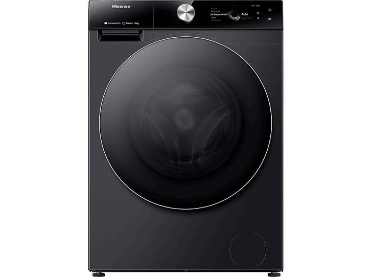 Hisense - Wasmachine Voorlader - 12 kg - Zwart, Electroménager, Lave-linge, Envoi