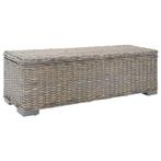vidaXL Opbergbox 110 cm natuurlijk kubu rattan en, Huis en Inrichting, Verzenden, Nieuw