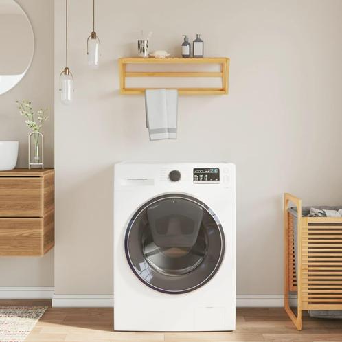 vidaXL Handdoekenrek wandgemonteerd 60x25x20 cm bamboe, Maison & Meubles, Salle de bain | Linge de bain & Accessoires, Envoi