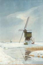 Dirk Smorenberg (1883-1960) - Molen nabij Loosdrecht in de, Antiek en Kunst