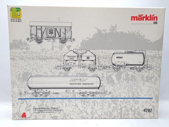 Märklin H0 - 4792 - Ensemble de wagons de marchandises pour, Hobby en Vrije tijd, Modeltreinen | H0