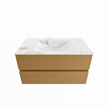 MONDIAZ VICA-DLUX 90cm badmeubel onderkast Oro 2 lades., Ophalen of Verzenden, Overige typen