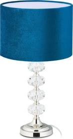 Relaxdays tafellamp fluweel - E14 fitting - nachtkastlamp, Huis en Inrichting, Lampen | Tafellampen, Verzenden, Nieuw