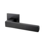 Deurklink Nova mat zwart met vierkante rozetten - voor bi..., Ophalen of Verzenden, Klink of Kruk