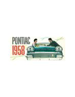 1958 PONTIAC 16 GOLDEN JUBILEE MODELS BROCHURE ENGELS, Nieuw