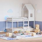 vidaXL Kinderbedhuisje 60x99x139,5 cm massief grenenhout wit, Verzenden, Nieuw