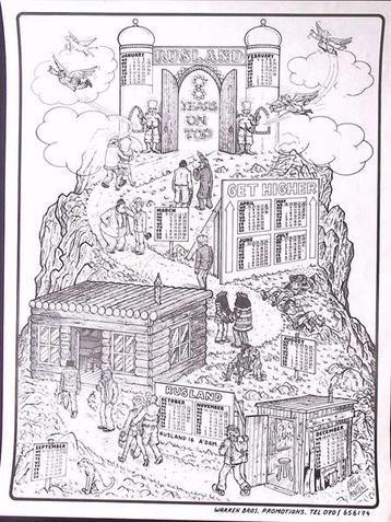 zwart wit JANUARY RUSLAND RWARY YEARS ON TOP GET HIGHER beschikbaar voor biedingen