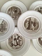 Faïencerie Digoin Sarreguemines , 12 assiettes parlantes