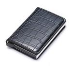 RFID Creditcard Houder Portemonnee - Vintage Leren Aluminium, Handtassen en Accessoires, Portemonnees, Verzenden, Nieuw