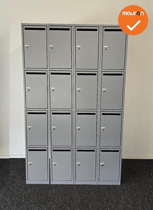 Lockerkast - 198x120x45 - 16 lockers - Inclusief sleutels, Articles professionnels, Aménagement de Bureau & Magasin | Mobilier de bureau & Aménagement