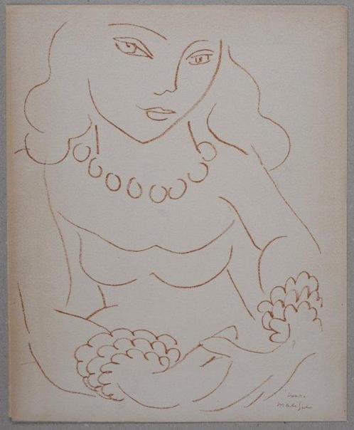 Henri Matisse (After) - Portrait de femme, Antiek en Kunst, Antiek | Overige Antiek