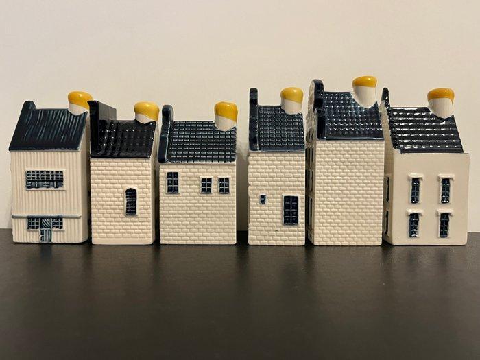 Maison KLM - Bols - Six KLM Business Class Houses (remplies, Antiek en Kunst, Antiek | Wandborden en Tegels