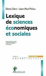 Lexique de sciences économiques et sociales  Piriou, ..., Piriou, Jean-Paul, Clerc, Denis, Verzenden