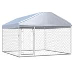 vidaXL Hondenkennel voor buiten met dak 200x200x135 cm, Dieren en Toebehoren, Verzenden, Nieuw