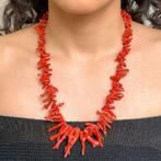 Dieprode koraal ketting, natuurlijk, met onregelmatige, Verzamelen