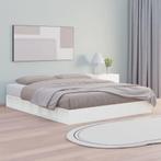 vidaXL Bedframe massief hout wit 160x200 cm, Huis en Inrichting, Slaapkamer | Bedden, Verzenden, Nieuw