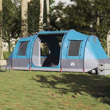 vidaXL Tunneltent 4-persoons waterdicht blauw, Verzenden, Nieuw