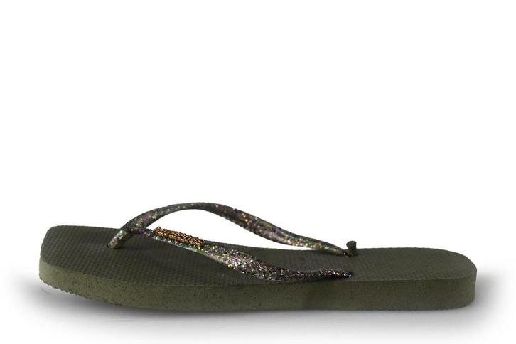 Havaianas Slippers in maat 37½ Groen | 5% extra korting, Kleding | Dames, Schoenen, Groen, Zo goed als nieuw, Slippers, Verzenden