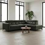 Leren hoekbank Nova - 2,5 zits + longchair, 250 tot 300 cm, Bohemian, Industrieel, Modern, Scandinavisch, Nieuw, Ophalen of Verzenden