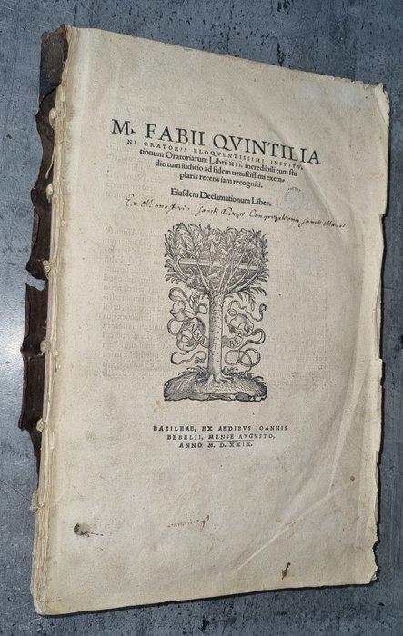 M. Fabius Quintilianus - M. Fabii Quintilia - (Poste, Antiek en Kunst, Antiek | Boeken en Manuscripten