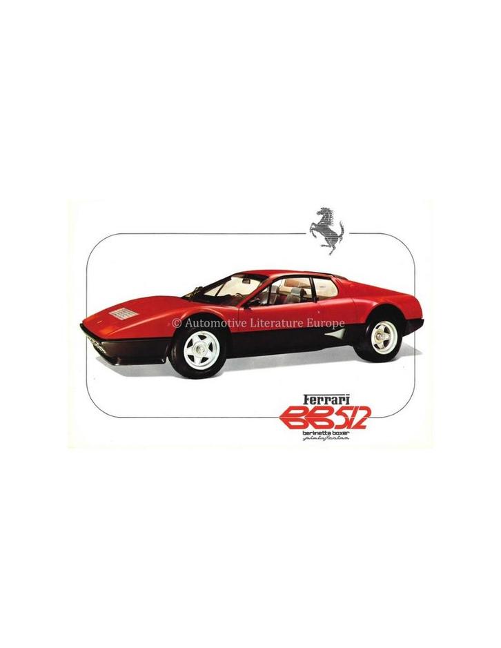 1977 FERRARI BERLINETTA BOXER 512 PININFARINA LEAFLET, Boeken, Auto's | Folders en Tijdschriften
