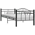 vidaXL Bedbank metaal zwart 90x200 cm, Huis en Inrichting, Slaapkamer | Bedden, Verzenden, Nieuw