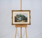 Hendrikus Johannes Knip (1819-1905) - Bosgezicht met herten