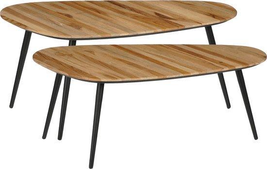 2dekans | Mica Decorations Jailey Bijzettafel - Set van 2 -, Huis en Inrichting, Tafels | Salontafels, Ophalen of Verzenden