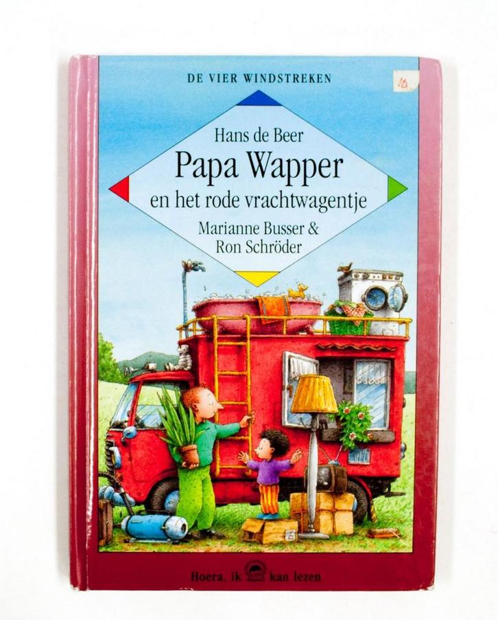 Papa Wapper en het rode vrachtwagentje / Hoera, ik kan, Boeken, Kinderboeken | Jeugd | onder 10 jaar, Gelezen, Verzenden