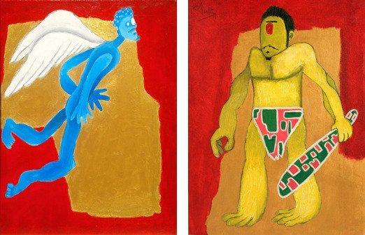 JosemicampaÑa - Icarus and the Cyclops (Ícaro y el Cíclope), Antiek en Kunst, Kunst | Schilderijen | Modern