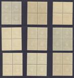 België 1931 - Z.M. Koning Albert I met kepie in blokken van, Gestempeld