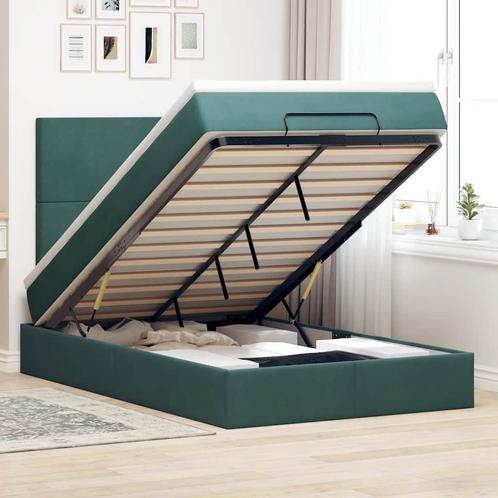 vidaXL Ottoman bed met matrassen 120x200cm fluweel, Huis en Inrichting, Slaapkamer | Bedden, Nieuw, Verzenden
