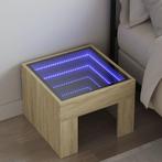 vidaXL Nachtkastje met Infinity LED 40x40x30 cm sonoma, Huis en Inrichting, Slaapkamer | Nachtkastjes, Verzenden, Nieuw